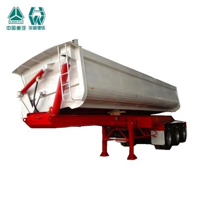 China Compact Structure Tipper Semi Trailer With Steel Body Q345B Frame 40000kgs for sale