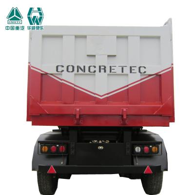 China Steel Channel Tri Axle Chassis Tipper , Sinotruk Heavy Mining Trucks for sale