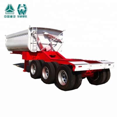 China Heavy Duty Tipper Semi Trailer With Extra Durability I Beam Chassis for sale