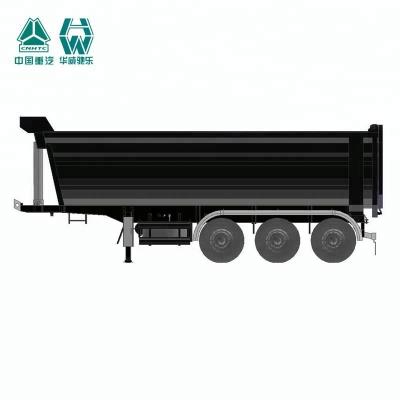 China 3 Axles U Shape Tipper Semi Trailer For Carrying Bulk Materials 24 Cbm for sale