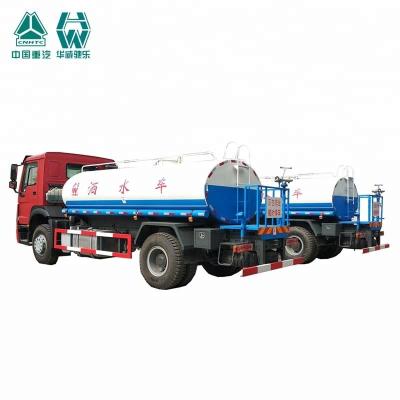 China 10000 / 20000 Liter SS Water Tank Truck With Spraying Range Wide Feature for sale