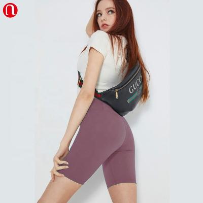 China Luluyun Women Breathable Yoga Pants Short Waist High Off Short Gaiters Biker Shorts for sale