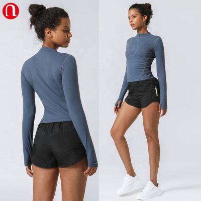 China Luluyun Breathable Custom Women Riding Shirts Active Wear Yoga Wear Shirts Fitness Wear Long Sleeves Equestrian Tops for sale