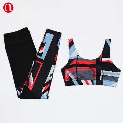 China Luluyun Women Workout Sets Breathable Sports Wear African Sublimation Print Leggings for sale