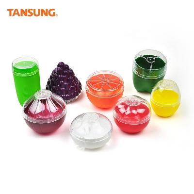 China High Quality Plastic Kitchenware Vegetable And Fruit Shaped Plastic Food Storage Container Set for sale