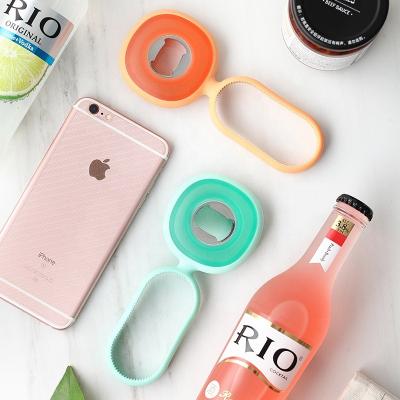 China Viable High Quality Custom Logo 3 In 1 Multi Bar Beer Silicone Can Bottle Opener Best Selling Products In 2019 for sale