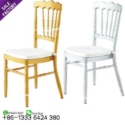 China Wholesale modern banquet furniture gold metal tiffanychairs wedding white for event for sale