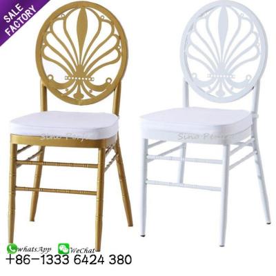 China Modern sale modern style metal iron rose gold event banquet chiavari wedding chair for outdoor for sale