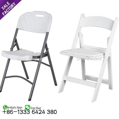 China Contemporary High Quality Wimbledon Chair White Plastic Banquet Event Foldable Chair for sale