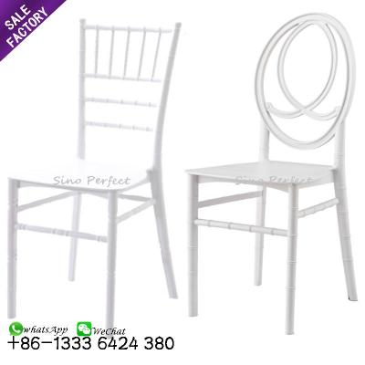 China Foshan Modern Cheap Outdoor Furniture Wholesale Decor Plastic White Wedding Chairs For Party Event Banquet for sale