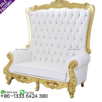 China Modern Supply China Royal Luxury Wholesale Throne Sofa Chairs Wedding And Event for sale