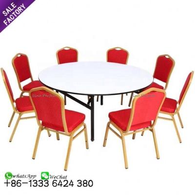 China PANEL Guangzhou China hotel wedding banquet hall latest folding tables and stackable chairs for event for sale