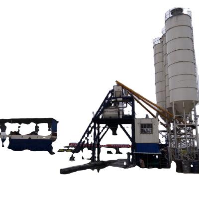 China Construction Industry 25CBM/H Engineering Construction Equipment Concrete Mixing Plant With Twin Shaft Concrete Mixer-Construction Building (HZS25) for sale