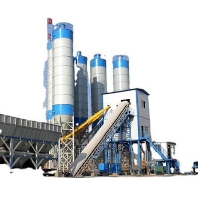 China Economic Concrete Batching Plant Hzs90 By China Manufacturer Hongjian Brand Twin Shaft Mixer for sale