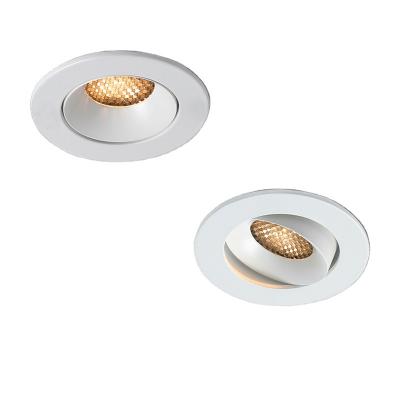 China New Type Minimal Top Sale Aluminum LED And Practical Recessed Highlight Ceiling Led Spotlight Round Anti-glare Recessed Ceiling Lamp Spotl for sale