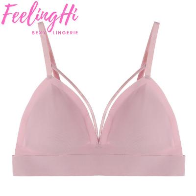 China FEELINGHI Wholesale Comfort Seamless One Piece Panties And Bras Sexy Plus Size Women Seamless Bra Set for sale