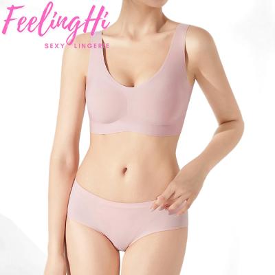 China FEELINGHI Sexy Seamless One Piece Bra Custom Logo Comfort Plus Size Women Seamless Underwear For Girl for sale