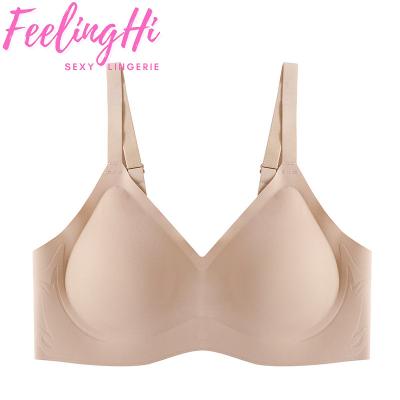 China FEELINGHI High Quality Comfort Seamless One Piece Bra Sexy Plus Size Padded Cup Women Seamless Underwear for sale