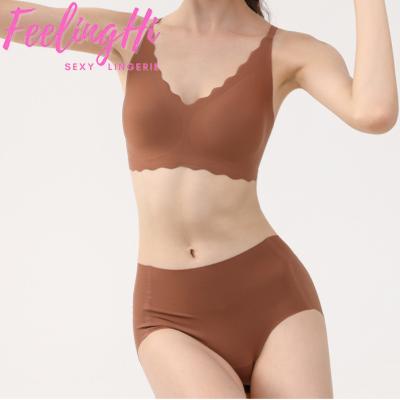 China French back seamless bra small breast underwear ladies bra one-piece one-piece beautiful without steel ring for sale