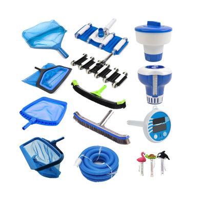 China Durable Swimming Pool Accessories Cleaning Head Vacuum Sheet Skimmers/Wall Brushes/Floating Thermometers/Ph Test Kit for sale