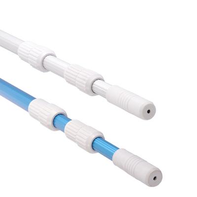 China Swimming Pools Aluminum Pool Cleaning Accessories Leaf Skimmer Telescopic Pole for sale