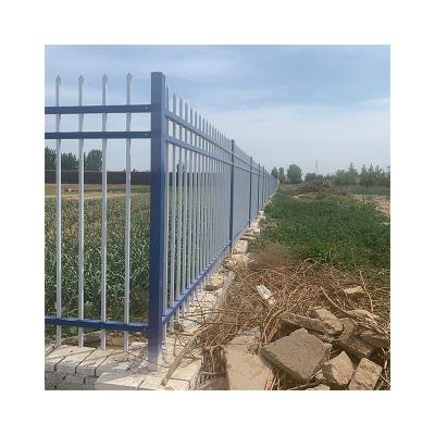 China Easily Assembled Custom Australian steel fence panel wrought iron security metal fence panels galvanized zinc steel picket fence for sale