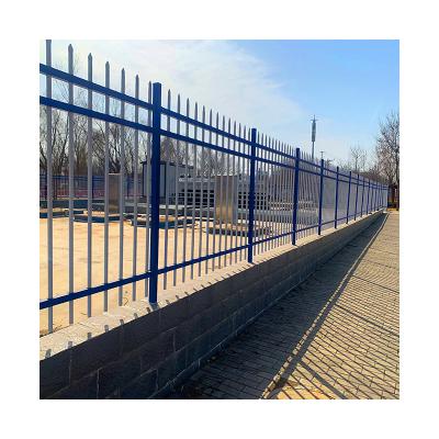 China Easily Assembled Guardrail steel garden fence modern zinc steel picket fence zinc steel tubular matting fencing for sale