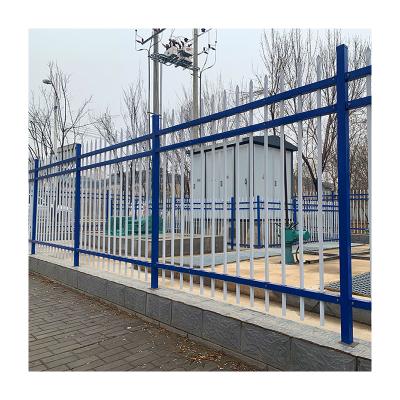 China Easily Assembled Steel Picket Fence Sale Easily Assembled Iron Outdoor Black 6ft X 8ft Zinc Garden steel square tube fence designs Steel Fence for sale