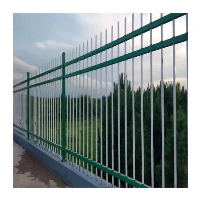 China Easily Assembled Steel square tube fence designs 1/1.2/1.5/1.8/2.0m  zinc galvanized steel picket fence galvanized steel picket fence for sale