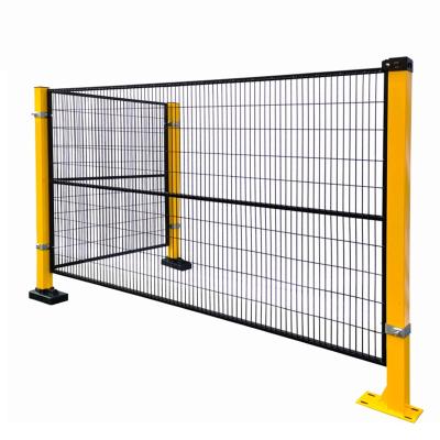 China Easily Assembled Industrial Robot Isolation safety barrier mesh Fence Workshop Steel Metal Net Welded Wire Mesh robot arm fence for sale