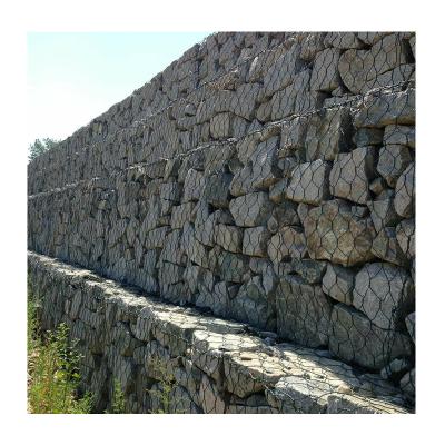 China Long Lasting hexagonal gabion basket mesh fence pvc coated gabions boxs galvanized hexagonal gabion box for sale