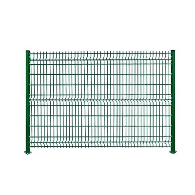 China Easily Assembled High Quality Peach Post 3d Curved Welded Wire Mesh Fence for sale