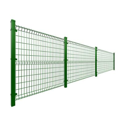 China Easily Assembled ODM OEM Factory Supply Curved Hot Dip Galvanized Peach shape Post 3D wire mesh Fence for sale