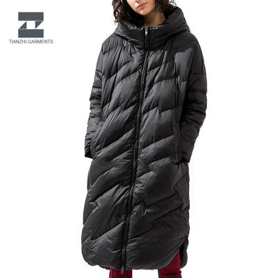 China 2019 Winter Women's Breathable Jacket Long Down Jacket Padded Coat Ladies Parka Women's Slim Winter Hooded Coats for sale