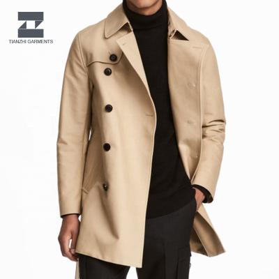 China Factory New Good Price Well Designed High End Anti-Shrink Design Custom Trench Coat For Men for sale