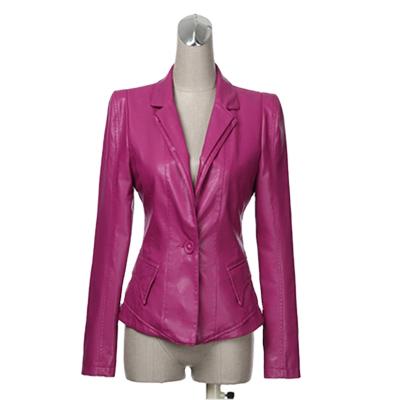 China Reasonable Price Motorcycle Plus Size PU Leather Jacket For Women for sale