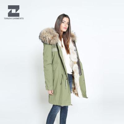 China Customized Sustainable Womens Winter Waterproof Parka Down Coat for sale