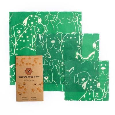 China Environmentally Friendly Fridge Friendly Beeswax Wraps Reusable Fresh Food Wrap for sale