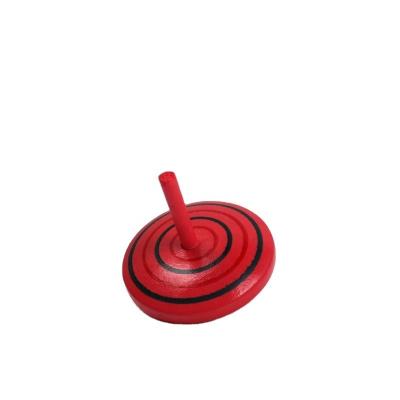 China Natural Handmade Painted Wooden Colorful Gyroscopes Spinning Toy Kindergarten Education Toys Best Wooden Novelty Top Entertainment Kids for sale