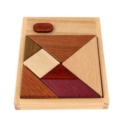 China Best Wooden Imagination Wooden Toys Children's Wholesale Handmade Tangram Puzzle for sale