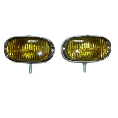 China W113/PORSCH FOG LAMP ASSEMBLY SET 63-71 FOR Mecedes-Benz CLASSIC (SQUARE) (W/YELLOW LENS) 1.33 for sale