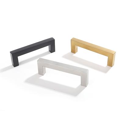 China Stainless Steel 201 Modern Furniture Handle C-Bar Single Hardware For Sideboards Handle Modern Classic Black Silver Gold for sale