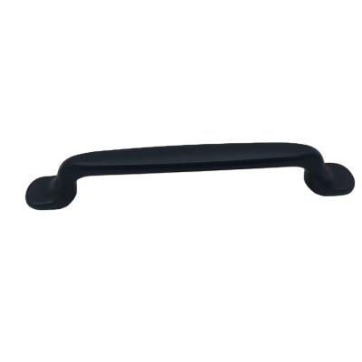 China Traditional Cheap Aluminum Handle For Furniture Kitchen Drawer Cabinets Handle Black Modern Elegant for sale