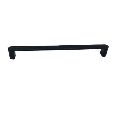 China Modern Cheap Aluminum Handle For Furniture Kitchen Drawer Cabinets Handle Modern Stylish Black for sale