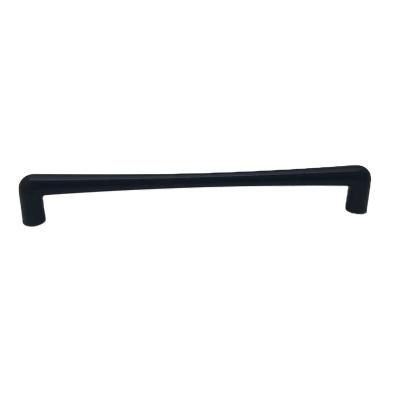 China Modern Cheap Aluminum Handle For Furniture Kitchen Drawer Cabinets Handle Modern Stylish Black for sale