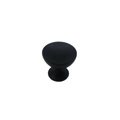 China Modern Zinc Alloy Furniture Handle Black Cabinet Pull Kitchen Drawer Bedroom Wardrobe Knob for sale