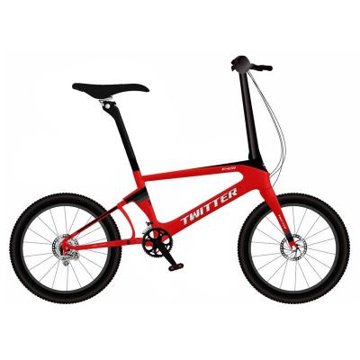 China Newest Custom Carbon Folding Bike Carbon Folding Bike 451 Carbon Frame 22 Speed ​​Foldable Bike for sale