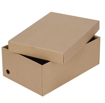 China Disposable Custom Environmental Protection Cowhide Cardboard Can Be Customized Shoe Box Women's Storage Color Shoe Cardboard YGH-007 for sale