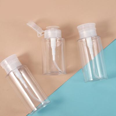 China Wholesale Transparent 150ml200ml300ml Cosmetic Stain Pressure Remover Water Travel Pet Subbottling Plastic Supplier 1118 for sale