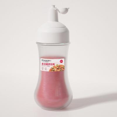 China Wholesale Food Grade PP Food Seasoning Bottle With Lid Transparent Sweet Tomato Noodle Sauce Squeeze Bottle 1116 for sale